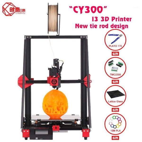 

creativity cy300 fdm 3d printer double lever supports automatic leveling 0.4mm nozzle print size 300x300x4001