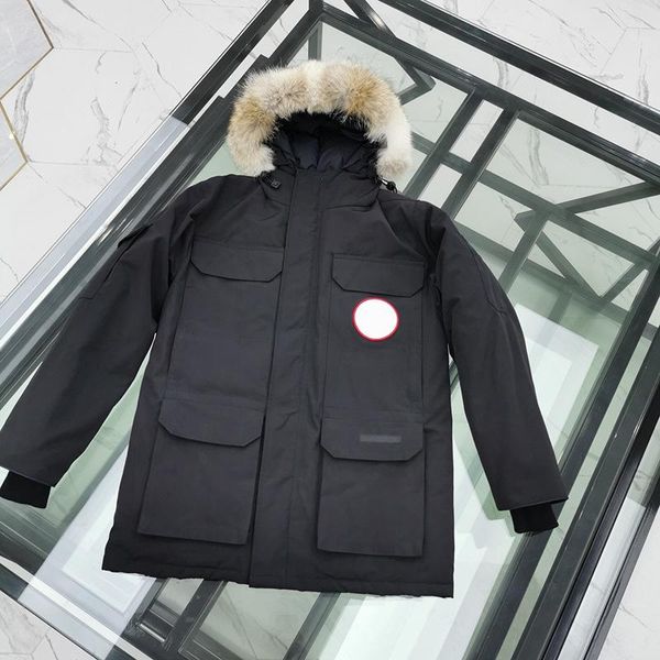 

2020 winter down parka jassen chaquetas outerwear big fur hooded fourrure manteau canada down jacket expedition coat hiver doudoune, Blue;gray
