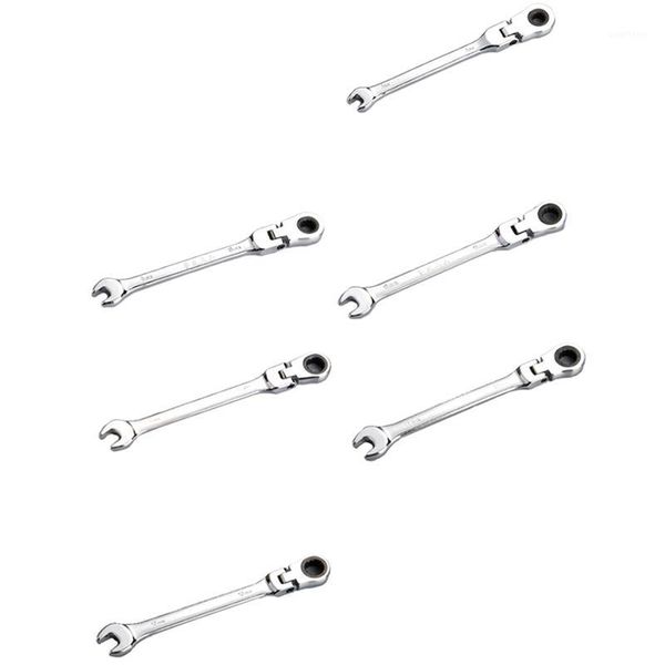 

keys set wrenches 7mm, 8mm, 9mm, 10mm, 11mm, 12mm flexible head ratcheting wrench combination spanner tool set1