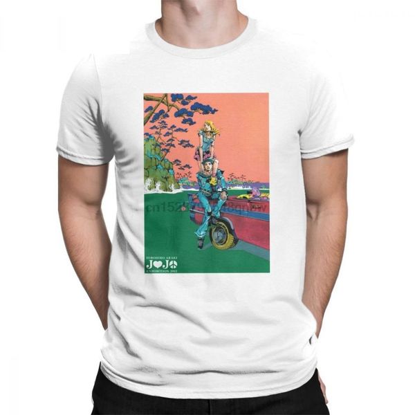 

jojos bizarre adventure jojolion выставка мультфильмов футболки с короткими рукавами тройники вокруг шеи charm t рубашки спорта с капюшоном