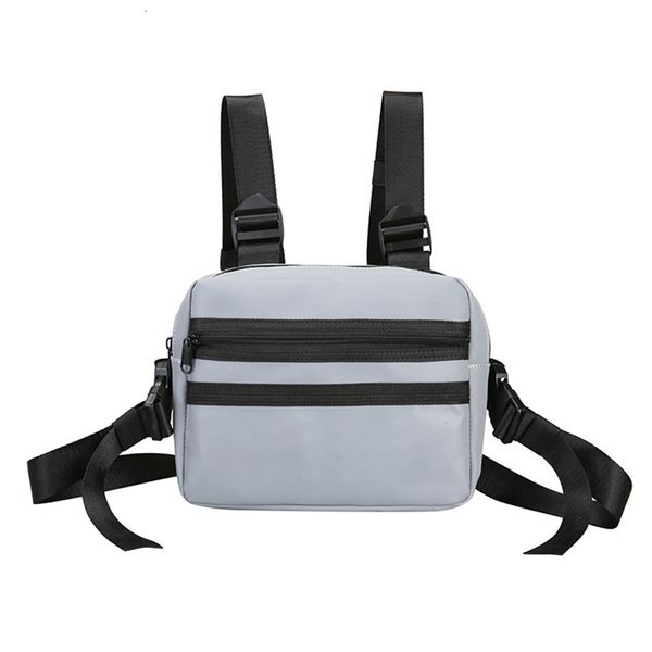 

selling rainbow reflective chest bag multifunctional vest style men women chest bag