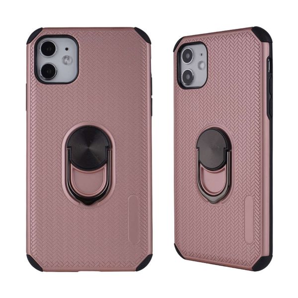 

de2wcustomizable mobile phone protective cover shockproof armor tpu + pc hard phone case with ring bracket