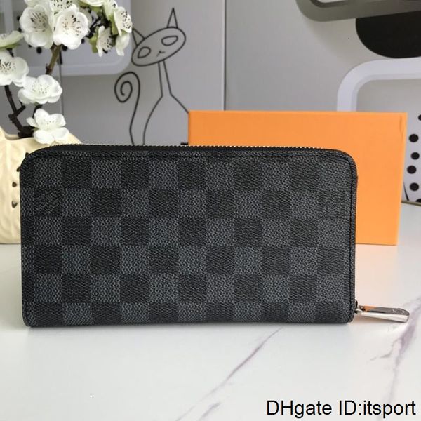 

simple style women zipper handbag money coin pocket plaid wallets card holder purse ladies luxury designer wallet purses