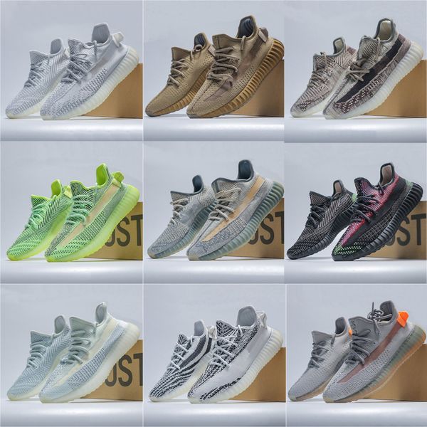 

2020 new fashion mens womens running shoes kanye west v2 wave runner black green yecheil zebra israfil linen earth white trainers sneakers