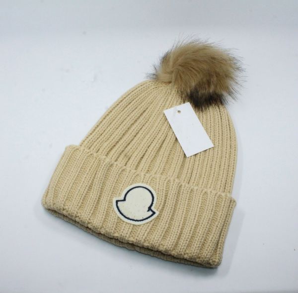 

2020 plush ball winter warm hat brand ladies wool beanie women designer knitted hats ing, Blue;gray