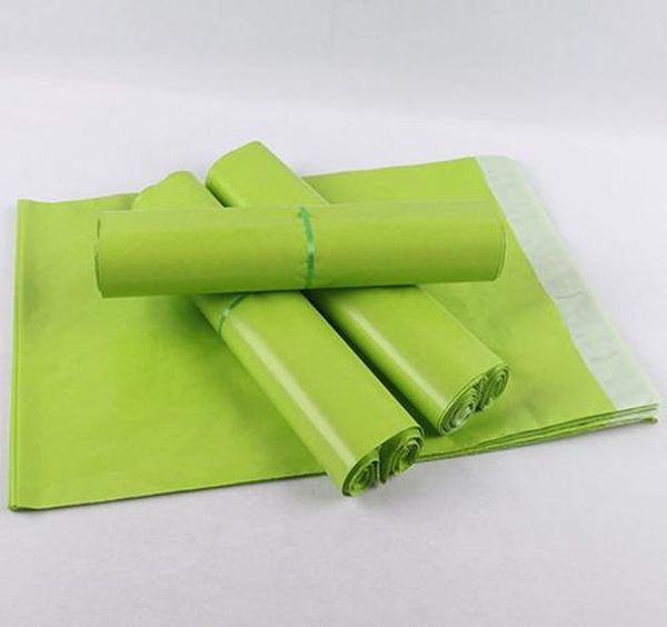 

14 * 22 см зеленый красочный курьерский конверт доставкой сумка почта мешок водонепроницаемый пластиковый поли постановка shi wmtnrt dh_gard