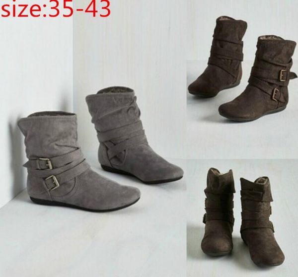 

new designer snow boot for woman girl ankle knee fur sneakers trainers lady womens winter boots platform shoes, Black