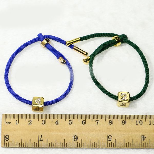 

factoryy19ybracelets chain 10pcs numbers adjustable mix cubic colors trendy jewelry for women girls gift