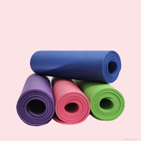 

fitness 183*61*8cm all-purpose mat for yoga exercise pilates extra thick durable foam strap included a08