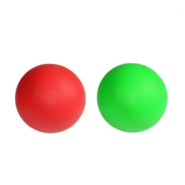 

fitness balls 2pcs lacrosse silicone massaging mobility trigger point therapy for exercising (red + green)1