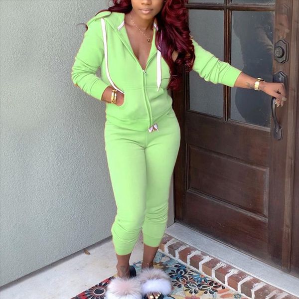 

2021 women clothing costumes joggers pants tracksuit plus size track suits leisure sweatsuits jogging femme outfits, Gray