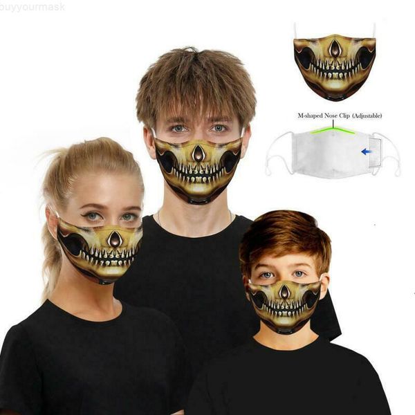 

reusable mens washable facemask funny half face mouth mark hiphop cartoon
