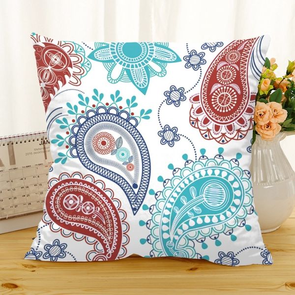 

frigg blue bohemian polyester white geometric cushion cover boho sofa home decorative cushions case chair seat