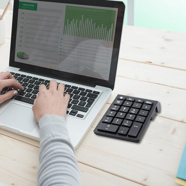 

wireless number pad numeric keypad 22 keys portable 2.4 ghz extensions for lappc desksurface pro notebook