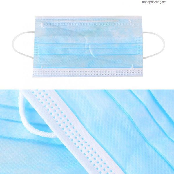 

factorykgbdnon-woven party mask 100pcs disposable muffle multi-layer dustproof mouth cover daily necessities c