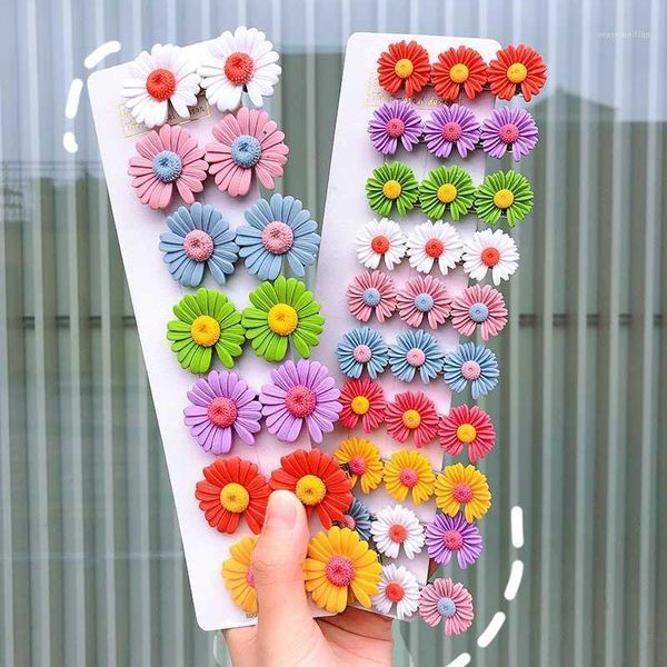 

hair accessories korean fashion flower hairpins girl headwear trendy barrettes hairpin side clip children's hairgrip wholesale1, Slivery;white