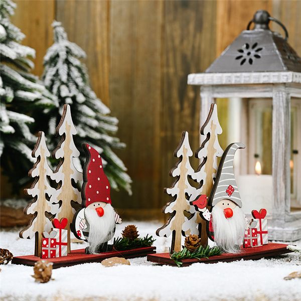 

christmas decoration swedish gnome santa ornaments wooden tree table decor handmade toy holiday party gift jk2010ph