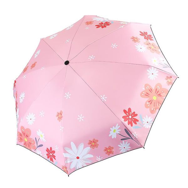 

розовые хризантемы складного зонтик ветер упорные солнечный или дождливой женщина зонтик карманного зонтик мини увы защита зонтик bbytag