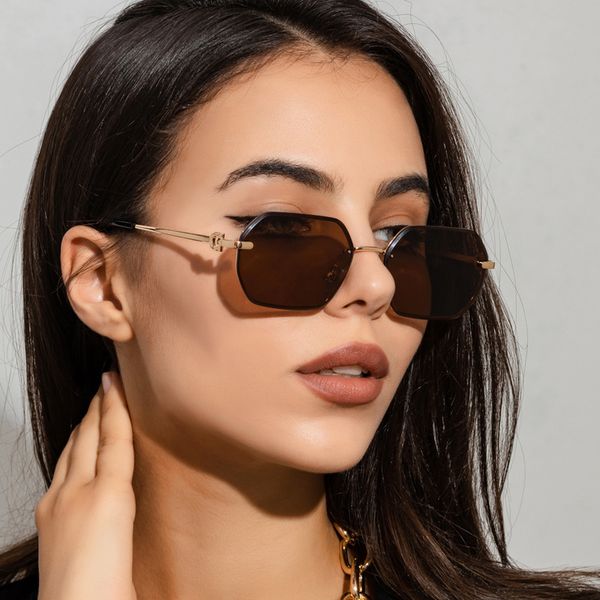 

polygon sunglass women fashion rimls metal sunglass stylish cool deocraiton classic driving shad eyewear s21217, White;black