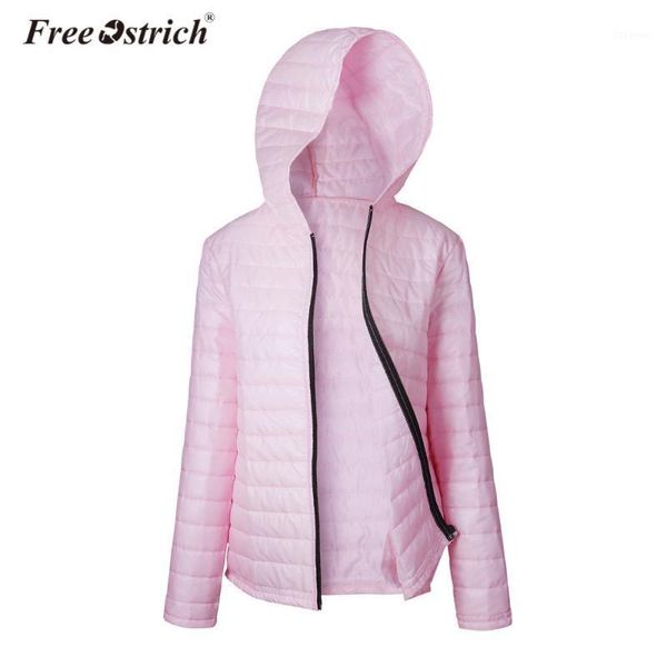 

ostrich jacket women winter hooded zipper long sleeve coats solid parkas warm clothes women jacket dropshipping de121, Black;brown