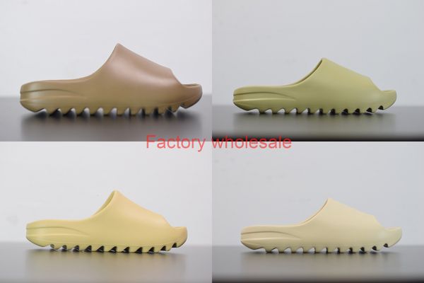 

wholesale kanye west slippers man women sizes 36-45 soft beach sandals versions fast shipping, Black