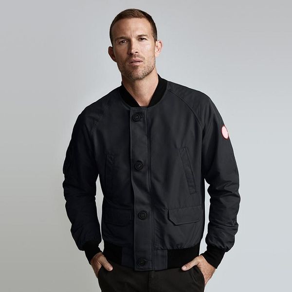 

2020 mens baseball jacket hip hop new bomberjacke fabric windproof and waterproof arm letter embroidery button placket coat, Black;brown