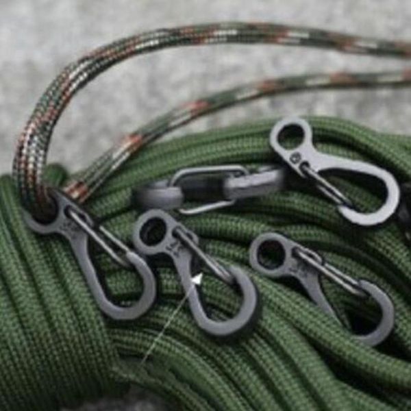 

10pcs/set aluminum alloy outdoor carabiner edc snap hooks camping hiking survival buckle locking carabiner qyljhb