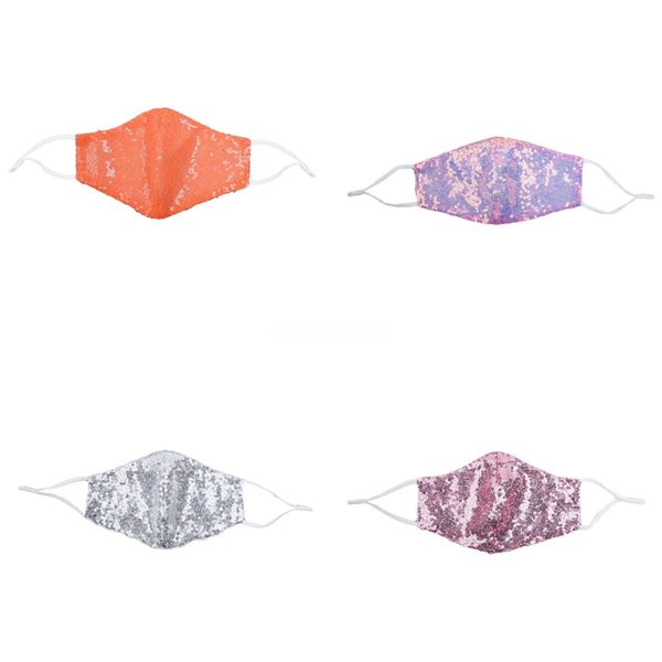 

washable mask mask cover face sequins with bling glitter reuse earloop#920 mouth bling elastic face eseoi