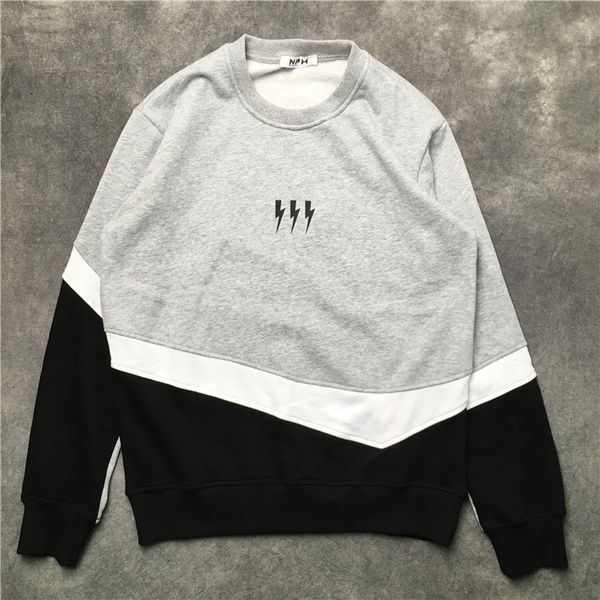 

luxury 2021 new classic men thunderbolt neil hoodies and corduroy sweaters cotton thick fleeing hip street m21 jr7n, Black