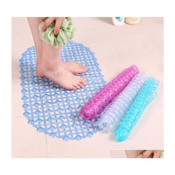 

2pcs shower mat bathroom sucker cushion pvc permeable bead bathroom anti-skid cushion bath pad bathroo qylaqh tore2010