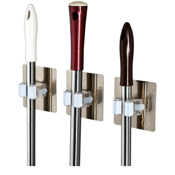 

wall mounted mop organizer holder brush broom hanger storage rack kitchen tool wall housekeeper accessory hanging pi wmtvtx