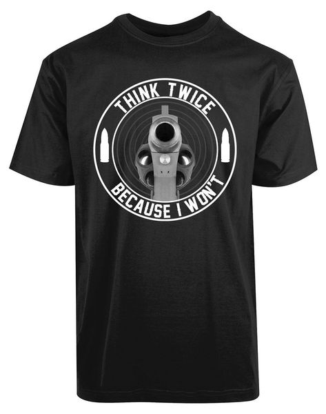 

think twice gun use shooters new men's t shirt dtom ar15 gift tee 2nd amendment summer style tee shirt sport hooded sweatshirt hoodie