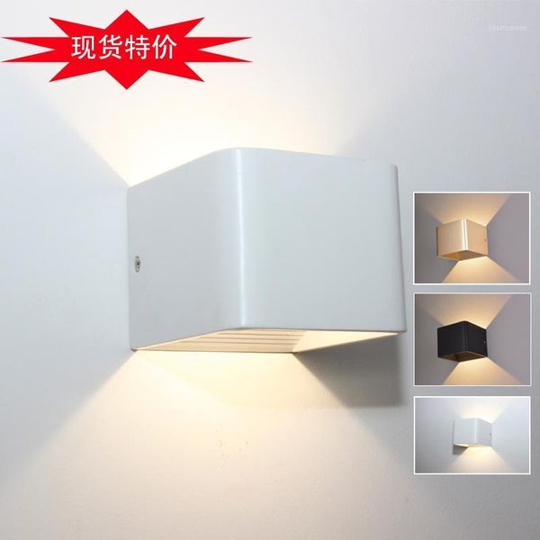

wall lamp led nordic indoor modern square staircase corridor el bedside1