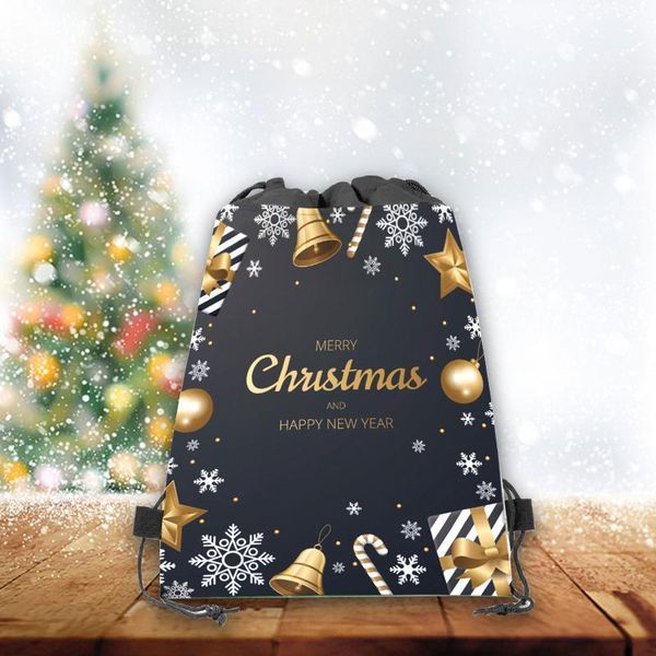 

christmas decorations tree socks santa sack gifts bag gift jewelry jute wedding party decoration sachet pouches1