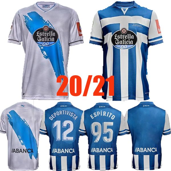 

new 2020 2021 deportivo la coruna home away football jersey men 20 21 coruna rob peel exposito diego rolan cartabia football shirt santo, Black