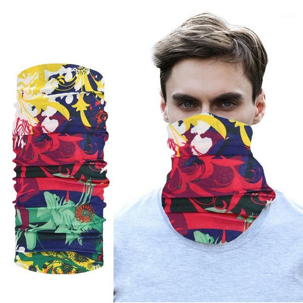 

multifunctional headwear headband bandana magic scarf tube men women outdoor sport wristband balaclava headwrap neck gaiter1, Black