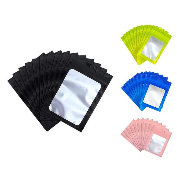 

gift wrap 100 pieces resealable storage bags with clear window pouch for self sealing supplies,4 x 7inch