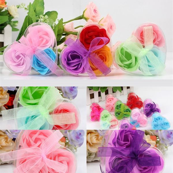 

u9yysu factory price party rose red flower petal pink wedding green sky blue soap heart scented bath body gift 9 n