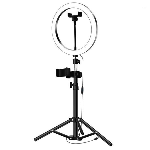 

tripods led ring light 16 cm 5600k dimmable selfie lamp with 50 tripod phone holder usb plug pography lighting1