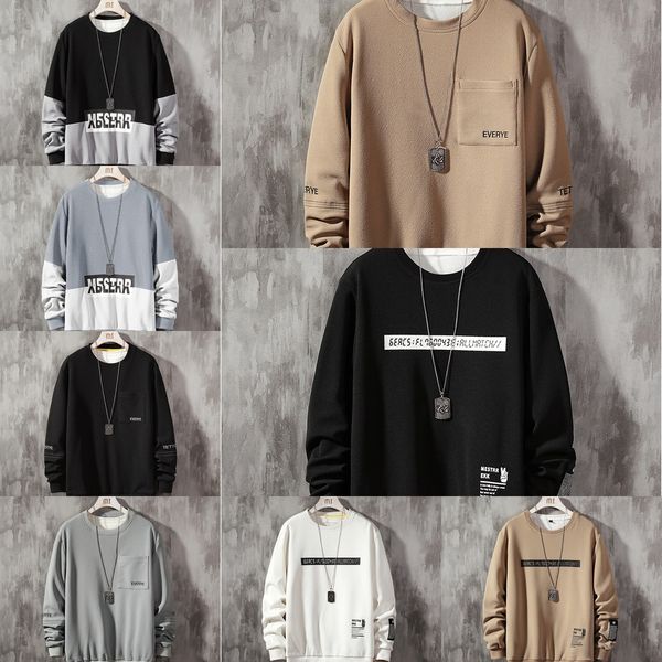 

hagl4 sweatersweater весна с длинными рукавами новых корейских мужчин модные весной и осенью трусы 2020 свитер мужской одежды пальто стиль р, Black