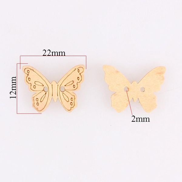 

butterfly 2hole wooden buttons for scrapbooking crafts diy baby children clothing sewing accessories button decoration 100pcs e wmtikm