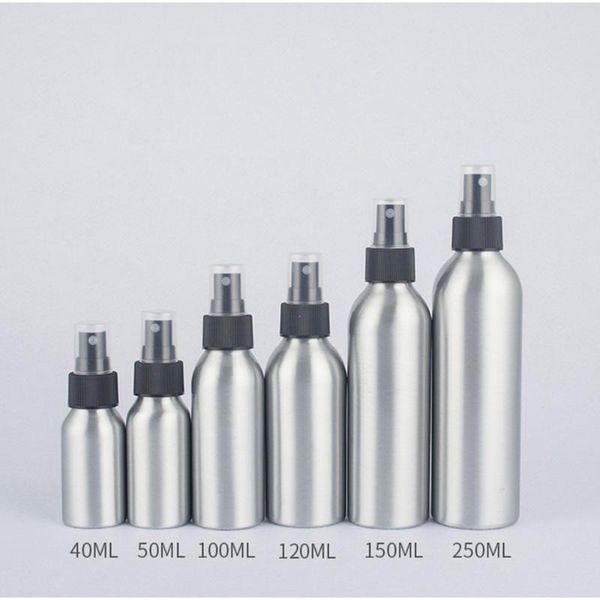 

rib wire protable useful spray bottle cosmetic bottle aluminum