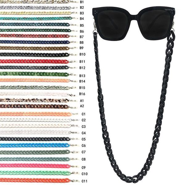 Montature per occhiali da sole Montature per occhiali universali in acrilico antiscivolo Catena per occhiali Cadena Para Gafas Fermo per occhiali sportivi Fermo per occhiali Cinturino per catena1