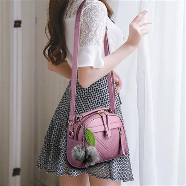 

2020 luxury women handbag shoulder bags pu leather women messenger bags with ball toy ladies party handbags bolsa feminina