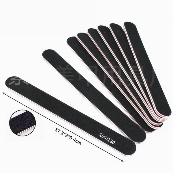 

1pcs 100/180 nail file sanding polishing buffer block uv gel nail polisher manicure pedicure tools care tools grey boat