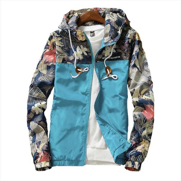

womens hooded jackets 2021 spring causal flowers windbreaker women basic jackets coats zipper lightweight bomber famale, Black;brown