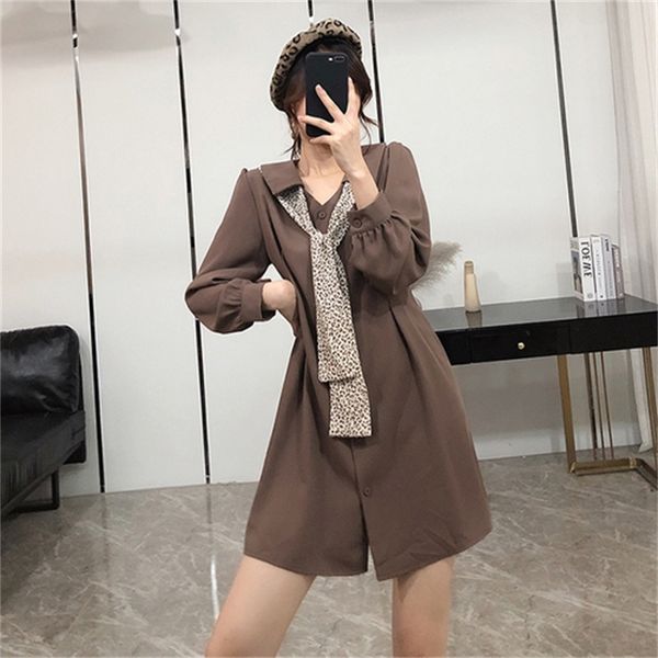 

2021 new women elegant short cardigan shirt female autumn one-piece femme robe women's party dress for wedding new 3ay2, Black;gray