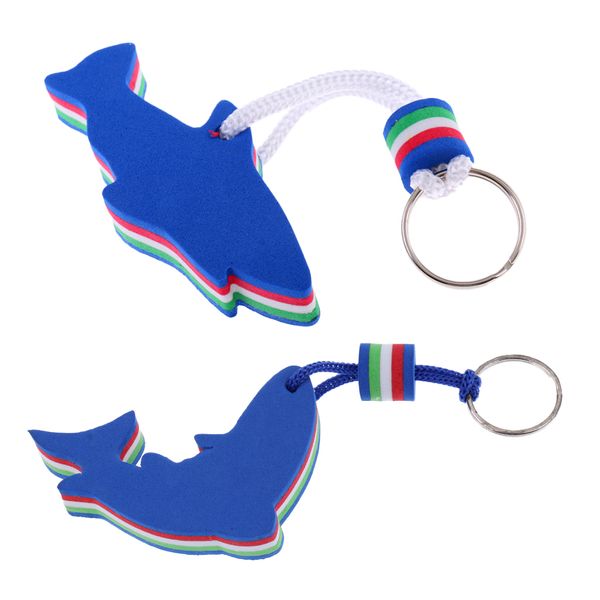 

2pcs boating floating key chain key ring keychian keyring in dolphin shape