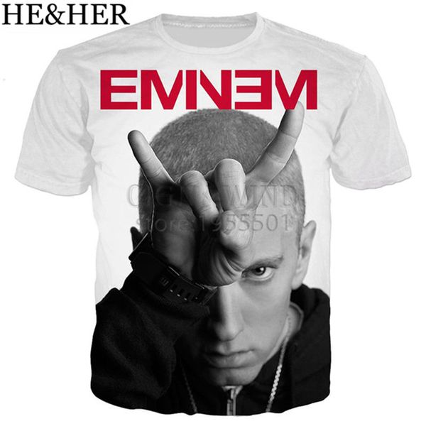 

design rapper eminem style 3d print shirts hippie plus size anime men clothing