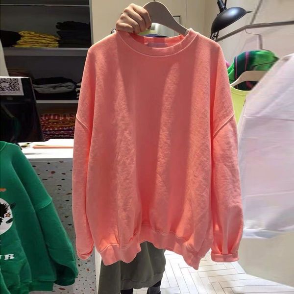 

nhffy korean dongdaemun 2020 autumn sleeve simple solid color loose sweater casual versatile long new fashion sweater for women vrrt, Black